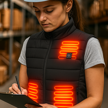 Cargar imagen en el visor de la galería, Lobo Nocturno HeatPro – Chaleco Calefactable Inteligente
